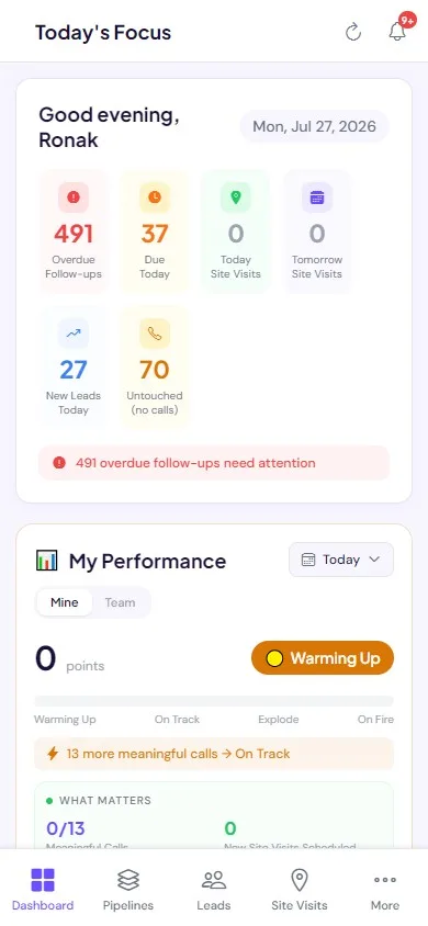 ClosingFox dashboard